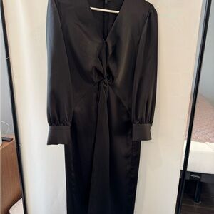 Theory Black Long Sleeve Dress